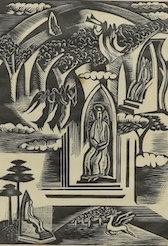 John Nash (1893-1977), woodcut, 'Heaven' unsigned, 24 x 18.5cm. Condition - some discolouration and foxing
